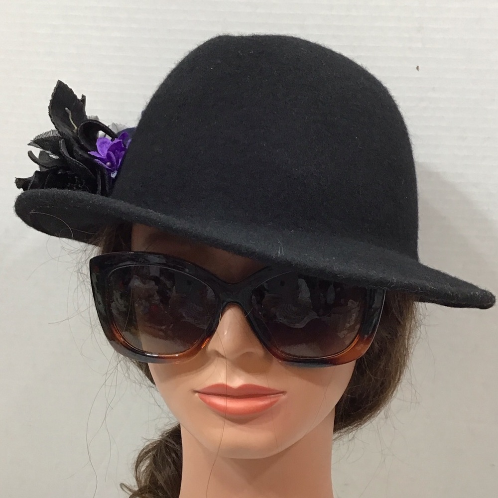 Albertus Swanepoel Target black wool fedora hat